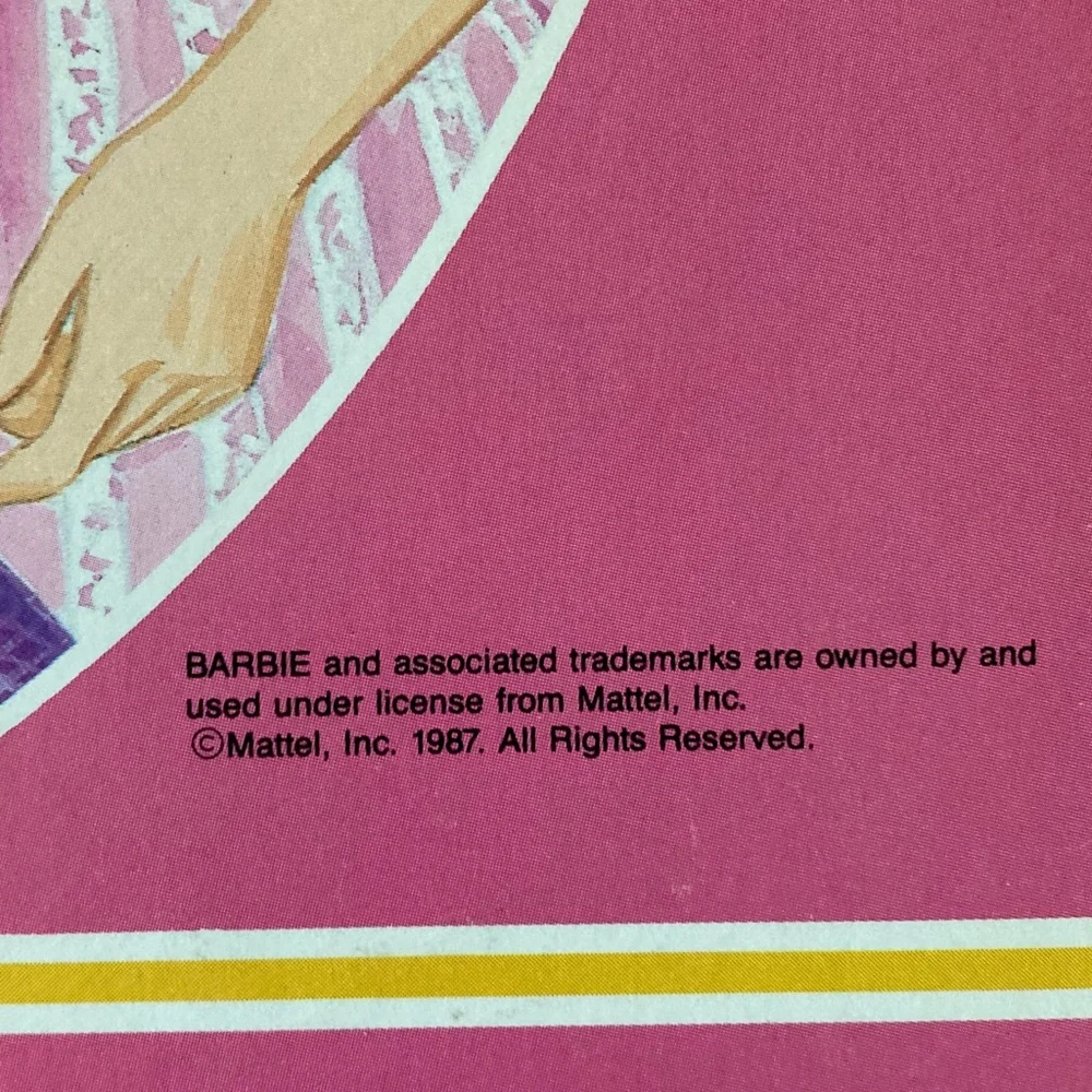 Vintage Barbie Jewel Secrets Paper Doll Book 1987 Golden Books